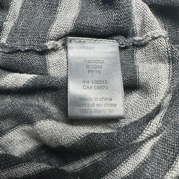 John Varvatos | Men | Dark Stripe Slub Linen Sheer Lightweight LS Shirt | Large - Picture 9 of 9